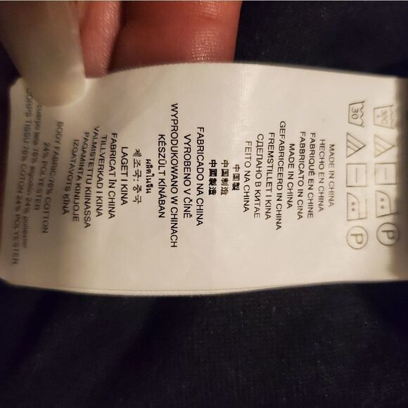 MICHAEL Kors black ⚫ velour hoodie sz med - Picture 8 of 9